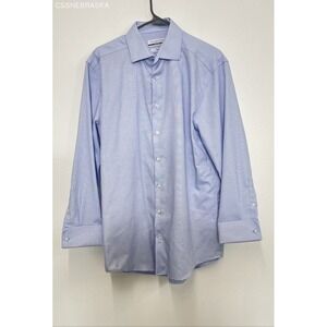 Michael Strahan Collection Blue‎ Dress Shirt Mens Regular Fit - Size 16-16.5